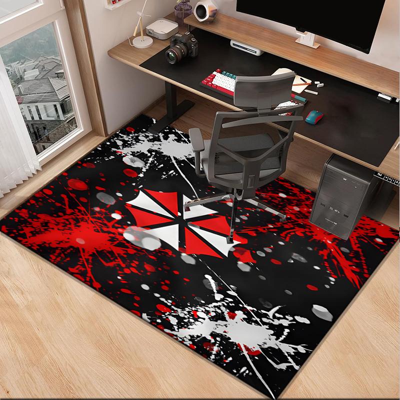 Umbrella Symbol Office Rug Chair Mat, Game Carpet, Suitable for Front Door, Bedroom, Living Room, Desk, Holiday Gift