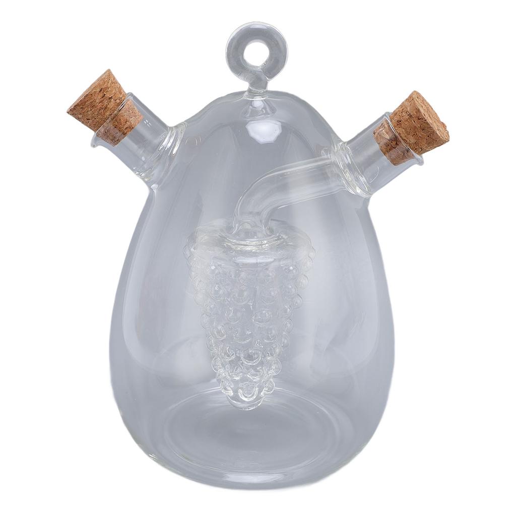 2 in 1 Öl- und Essigspender Flasche Klarglas Olivenöl Essigspender Essigflasche für