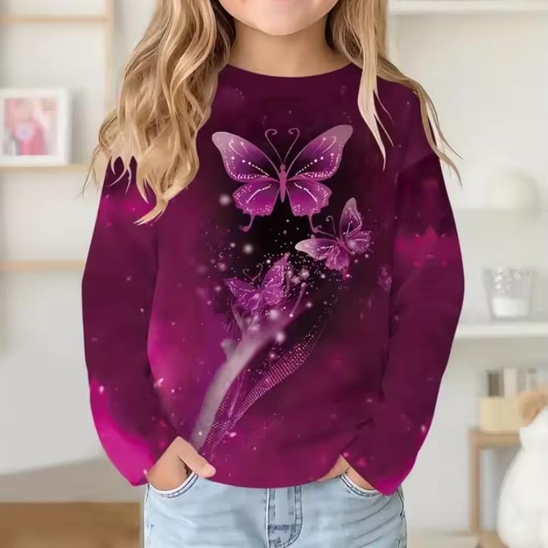 

Унисекс Детский Мультяшный Принт Милый С Длинным Рукавом Мягкий Удобный Топ 170