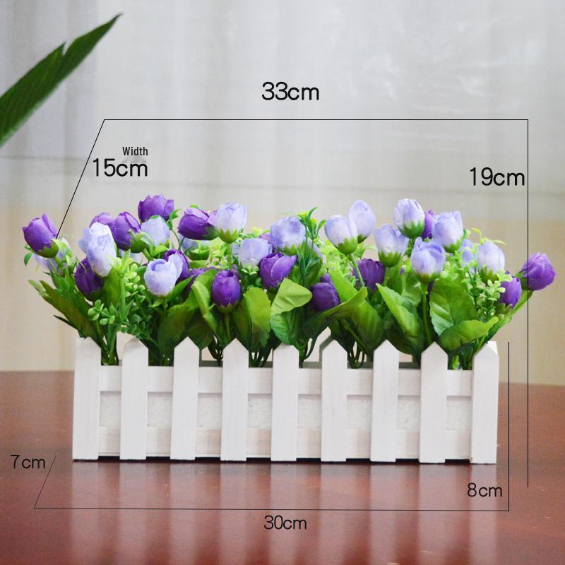 Arrangement de Pothos, Herbe Artificielle et Fleurs en Soie pour la Décoration de la Maison