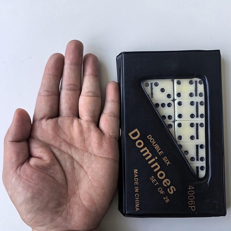 28pcs Dominoes Card Chess Board Games Playthings featuring PVC Storage Box thanksgiving Day Christmas Gift Idea Christmas Halloween Gift Idea