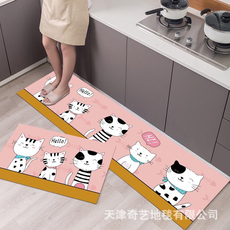 Küchenteppich Schmutzabweisend und Strapazierfähig Fußmatte Badezimmertür Badezimmertürmatte Fußmatte