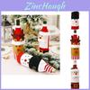 Creative And Festive Christmas Wine Bottle Cover Featuring Adorable Knitted Snowman Design