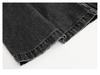 High-Waisted Wide-Leg Black Jeans for Women - Spring Retro Style, Loose Fit, Slimming and Versatile, Size 26.