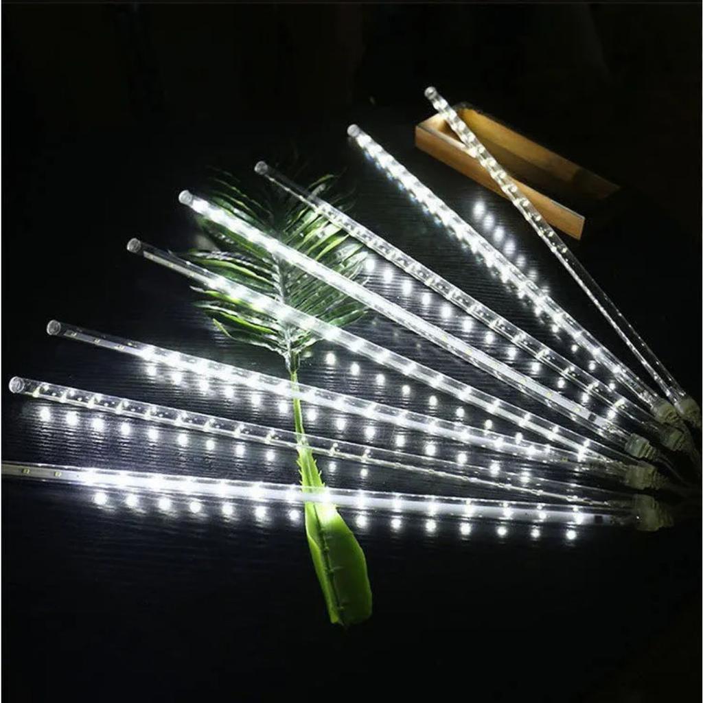 HOMZY 8Pcs Meteor Shower Rain Lights High Brightness Energy-saving Waterproof Outdoor Icicles Christmas Lights Party Decorations