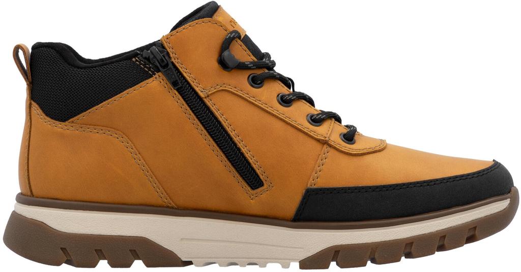 Ботинки Rieker на шнуровке с мембраной TEX ockergelb-schwarz