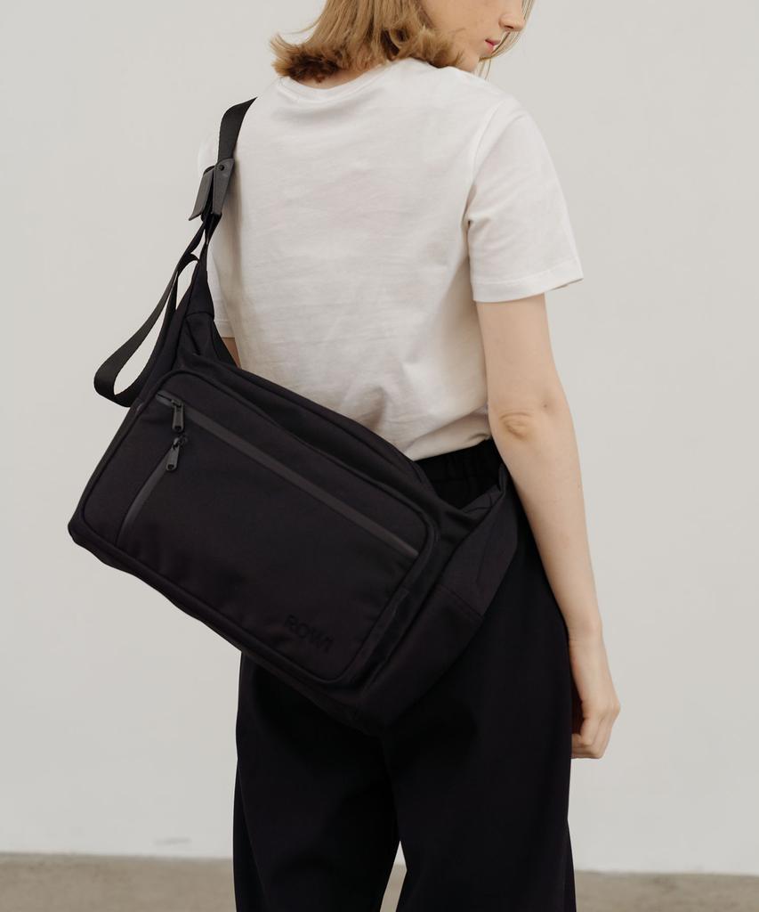 Rowi Unisex Pocket Messenger Bag Cordura Material