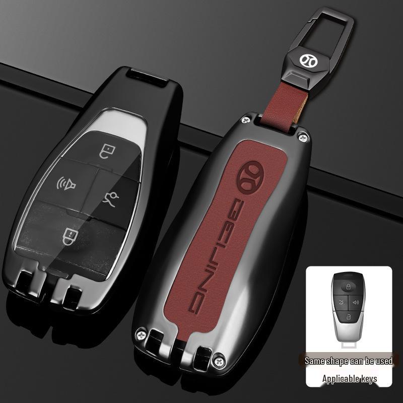 Custodia per Chiave Auto Beijing BJ40 Plus/BJ80/BJ60/EU5/EU7/BAIC Shenbao Zhida X3