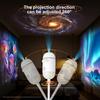 Rotatable Galaxy Starry Sky Projector Portable Car Home Decor 2-in-1 Wiring-free Led Sunset Atmosphere Lamp Children Adult Gifts
