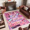 Personalized Crystal Velvet Carpet Custom Name Text,The Amazing Digital Circus Anti Slip Area Rug For Home Decoration