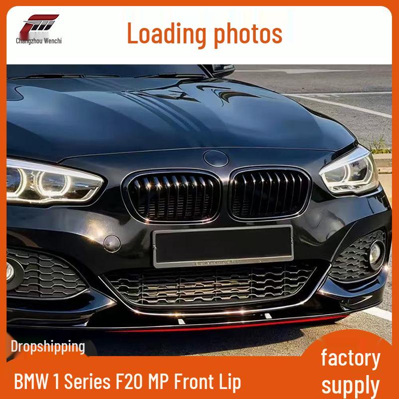 Compatible with 2015-2019 BMW 1 Series F20: Sport MP Style Front Lip Splitter Kit