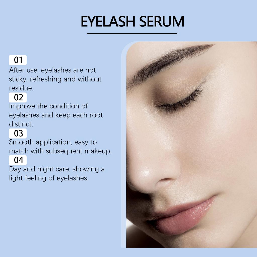 Eyelash Growth Liquid Nourishes Black Curled Eyelashes, Thick And Long, Not Easy To Remove Makeup,6ML