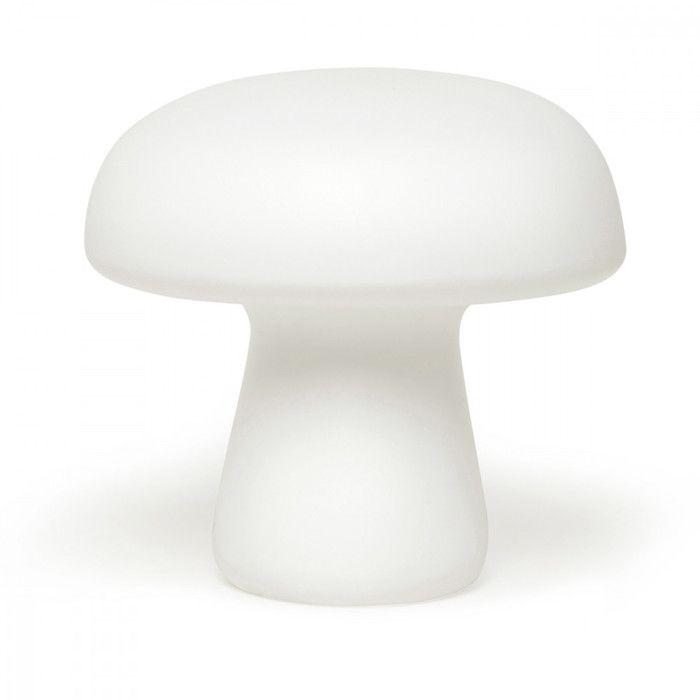 Lámpara de mesa H11.5cm Seta - Kikkerland - Blanco -
