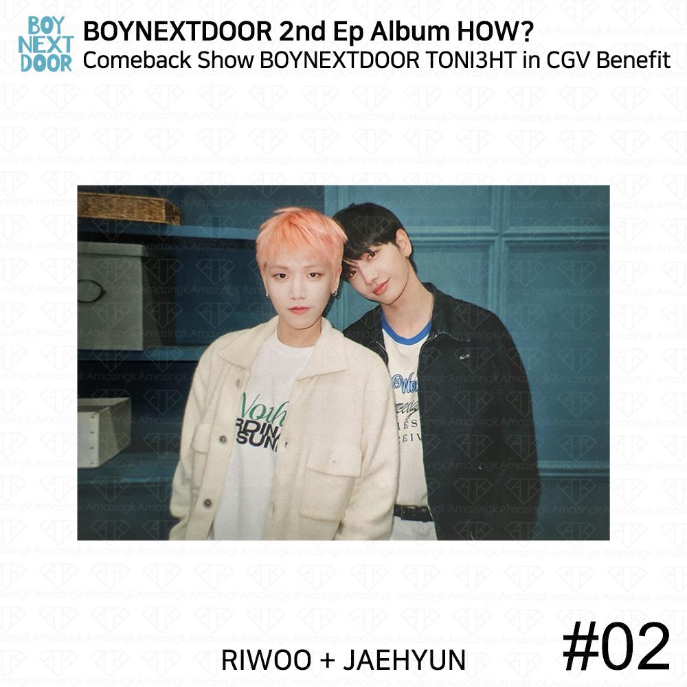 BOYNEXTDOOR 2nd EP Album HOW? Comeback Show TONI3HT In CGV Benefit Photo KPOP