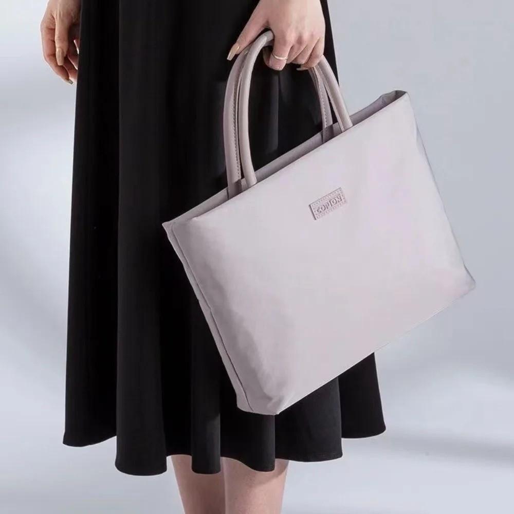 Durable 16 Inch Laptop Bag Waterproof Shockproof Shoulder Straps Handbag Large Capacity Stylish Briefcase Daily Commute