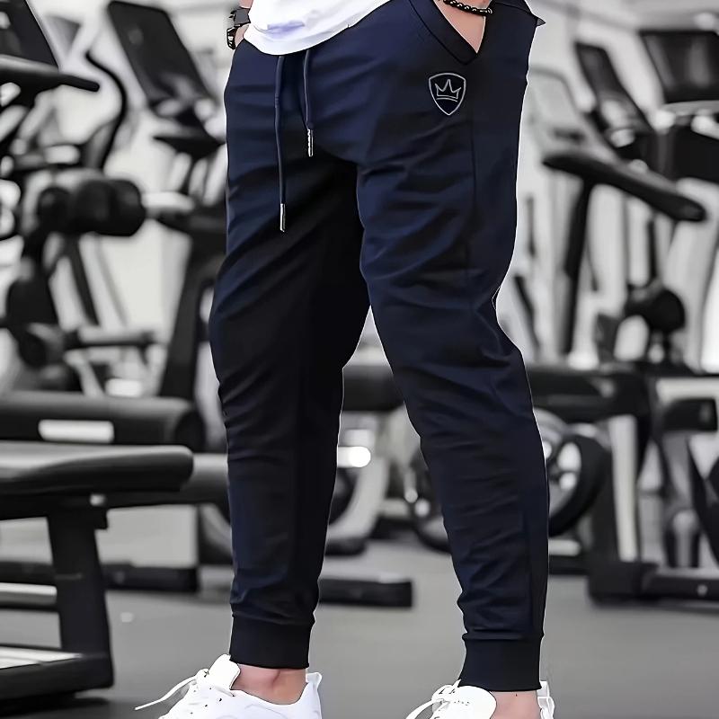 Men's Jogging Pants - Printed Multi Pocket Drawstring Slim Fit Pants - Sports and Fitness Casual Pants, Comfortable and Soft,