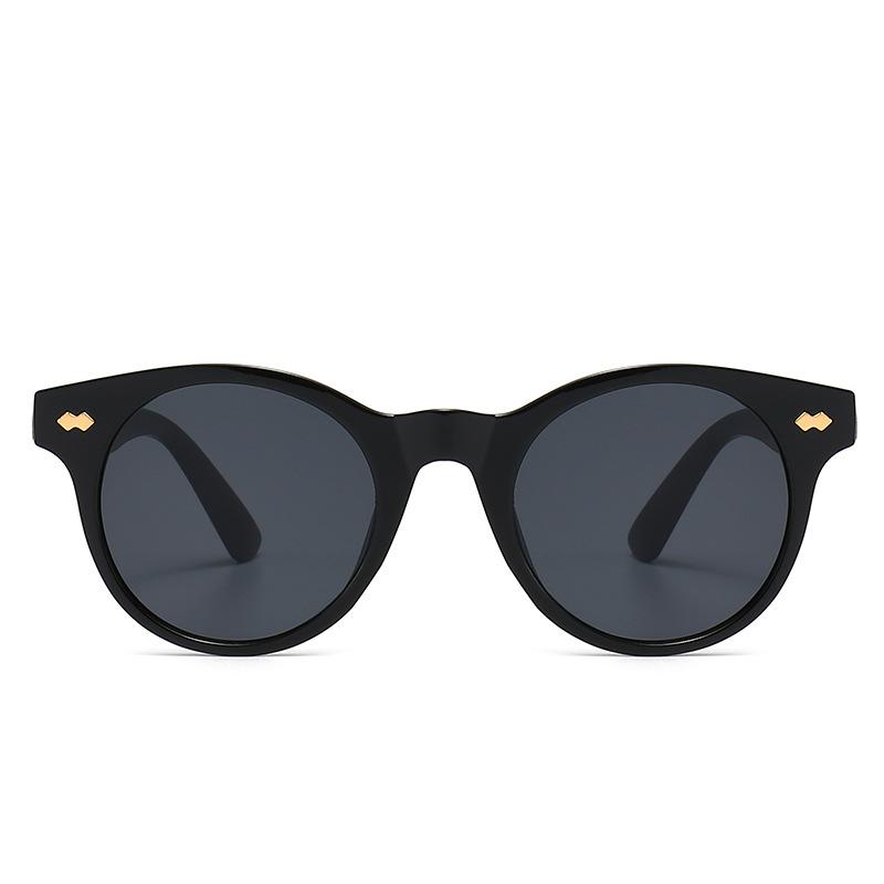 JYL TS Round Sunglasses With Rivets Style For Men Women M5341