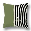 Simple Green Geometric Pattern Pillowcase Car Ornaments Office Living Room Home Pillowcase