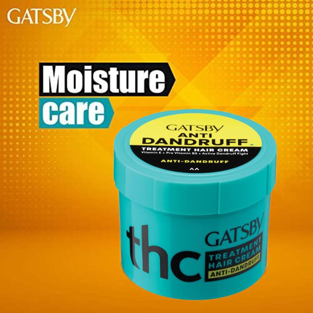 Gatsby Haarcreme für normales Haarstyling und Schuppenkontrolle mit Vitamin E und B5 250g – Nicht klebriger Zitrusduft