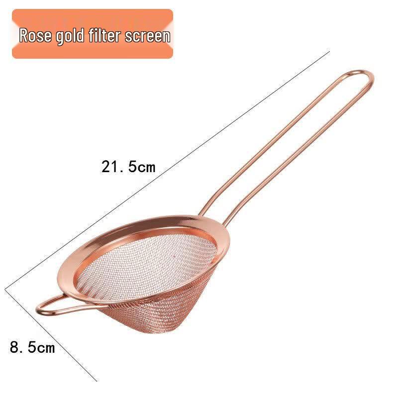 ZISIZ Small Stainless Steel Cocktail Strainer