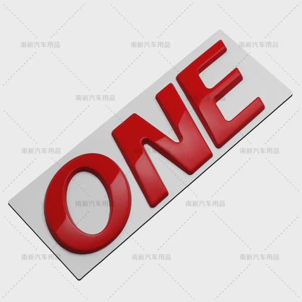 3D Metal Car Sticker Class ONE Letter Emblem Badge Side Fender Rear Trunk Head Window Decal Motorcycle Accessories Decoration