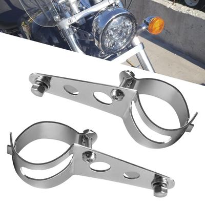 Motorcycle Headlight Stay, Diameter 1.3 - 1.7 Inches (32 - 42 Mm), Adjustable, Stainless