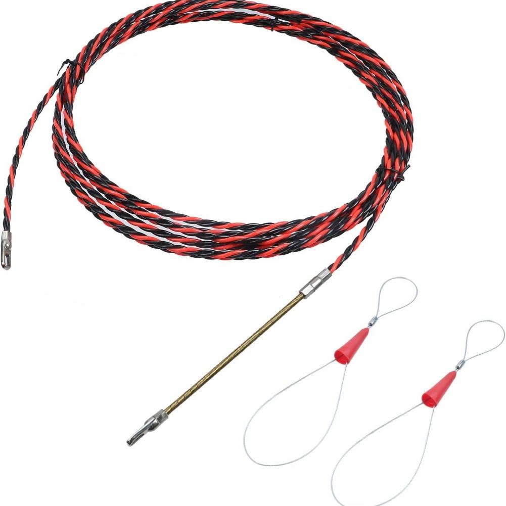 Fish Tape Puller System with Ergonomic Waterproof Handles and Adjustable Tighteners for Consistent Wire Threading Control