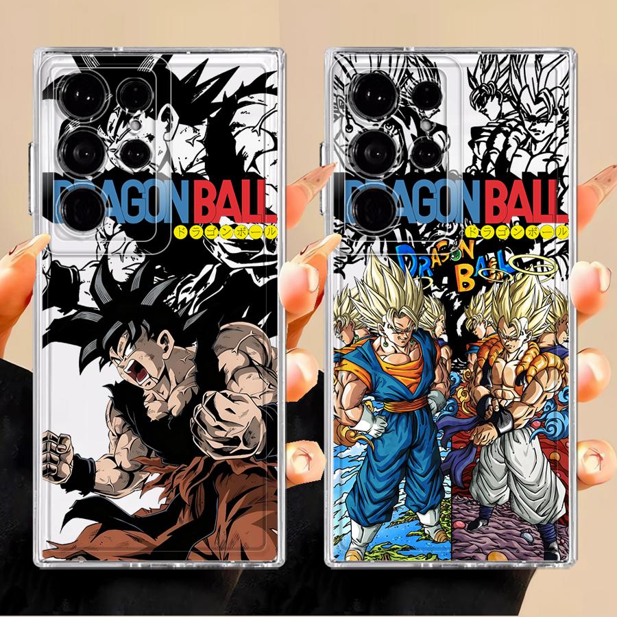 Case for Samsung Galaxy S21 S25 Edge S24 S20 Plus S26 Note 20 Ultra 10 S22 FE S23 Ultra Phone Cover Dragon Ball Son Goku