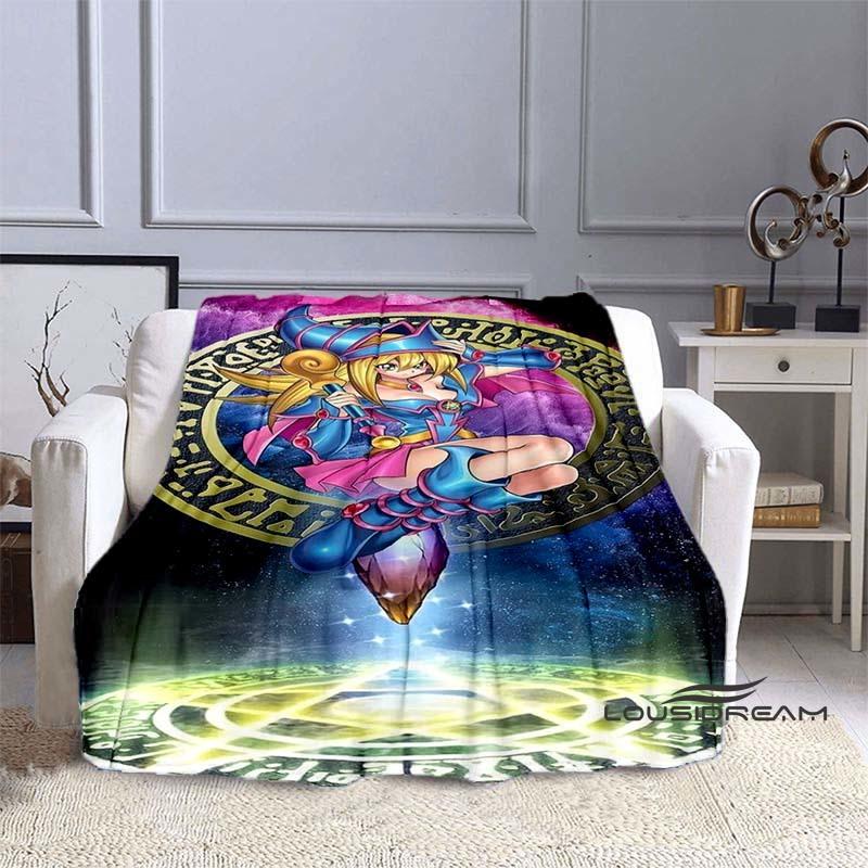 YuGiOh Anime  Cartoon Blanket  Ideal for Home Bedroom Sofa Office Hiking and Napping A Perfect Holiday Gift