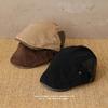 Vintage Suede Newsboy Cap: Retro Versatile Duckbill Beret for Autumn & Winter