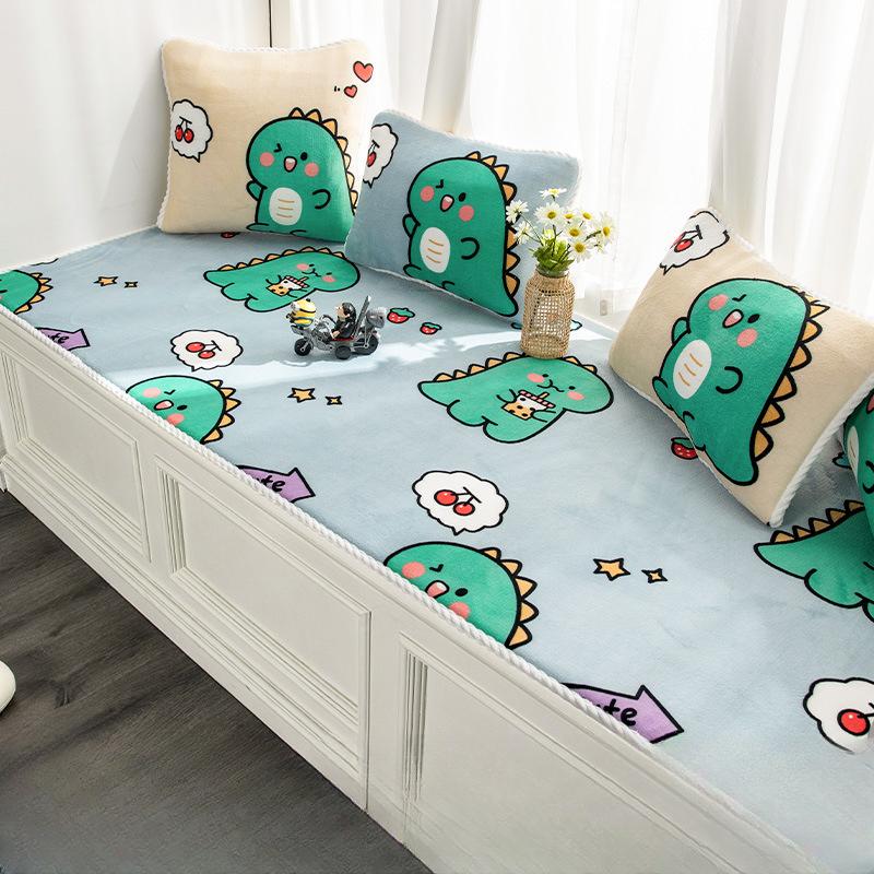 Cuscino Universale Quattro Stagioni per Finestra Cuscino a Mensola Cartone Animato Coperta di Alta Gamma per Cameretta Bambini Cuscino per Balcone