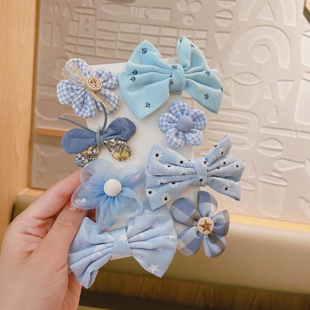 Dětská vlásenka 8ks/sada Dětská mašlička Vlásenky Pokrývka hlavy BB Clip Vlasové doplňky