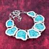 Turquoise Slice Necklace Gemstone Jewelry, 925 Solid Sterling Silver Necklace, Adjustable Handmade Chain Necklace Gift For Birthday Jewelry
