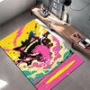 Colorful Cartoon Style Monster Rug with Bright Pop Art Design Pattern Suitable for Use As an Anti-slip for Living Room Bedroom Sofas