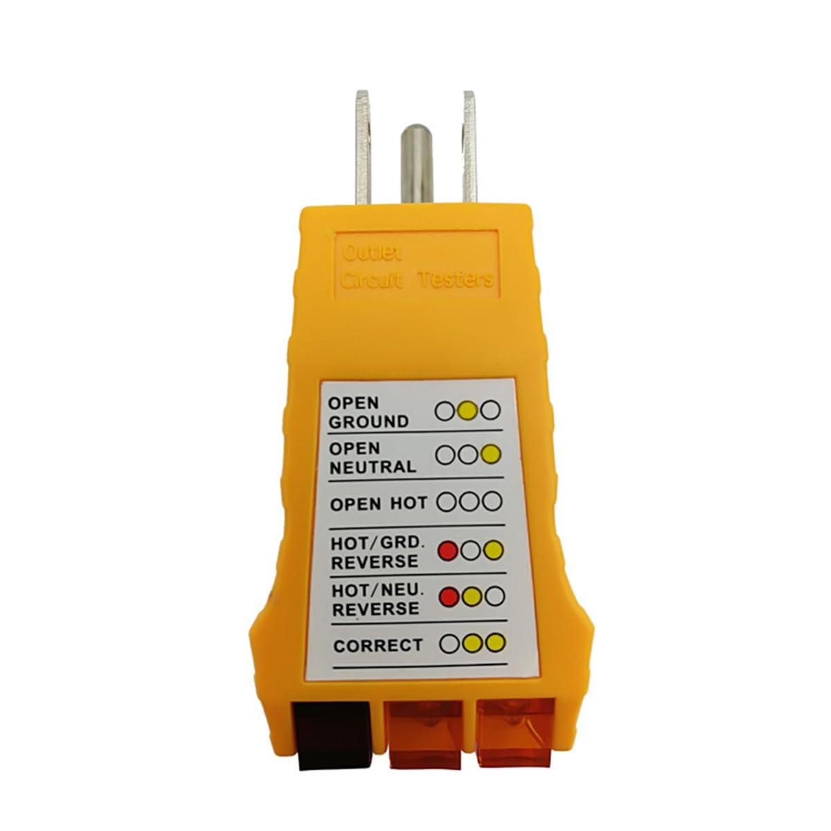 

Socket Power Neutral Wire Receptacle Testers Socket Safety Detectors Check Receptacle Testers Handheld Electician Tools