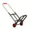 Folding Trolley with Retractable Handle, Sponge Handles - Ergonomic Design for Effortless Cargo Handling, Indoor/Outdoor Use, Versatile Mover