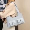Korean Underarm Bag Women's 2025 Winter New Trendy Fashion Niche Tote Bag Large Capacity Shoulder Bag