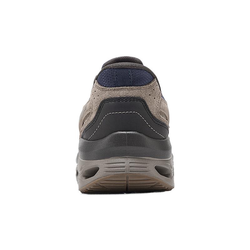 Skechers Outdoor Comfortable Shock Absorbing Low Top Outdoor Functional Shoes Men shoes Blue Brown 237814-NVBR
