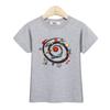 Baby Astronaut Short Sleeve T-Shirt, Summer Tops, Cartoon Cotton Shirt for Teenager 3-14T, New for 2024,Unisex,gift,Top