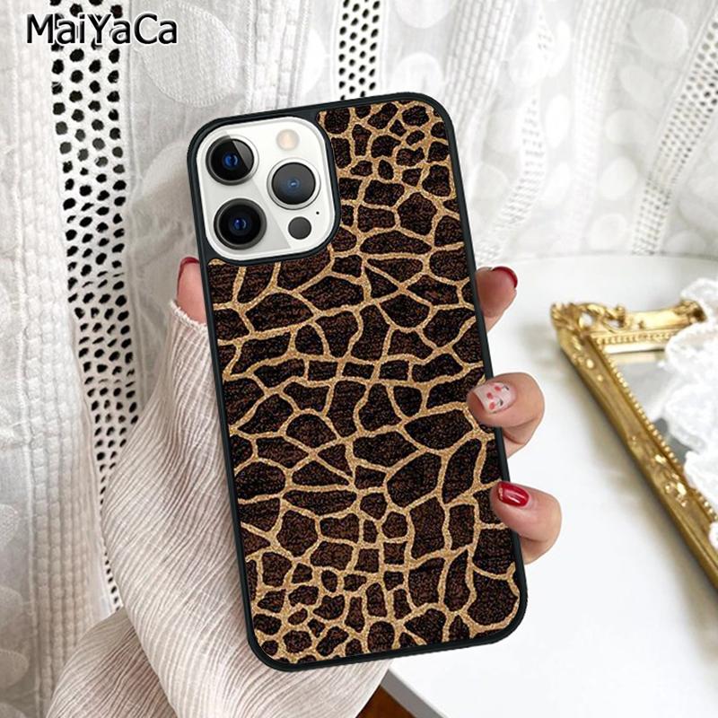 Giraffe Skin Pattern Phone Case Cover For iPhone 17 Air 16 15 6s Plus 11 12 13 14 Pro Max Shell Coque