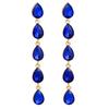 Water Drop Earrings Silver Long Dangle Jewelry For Women Gift