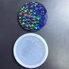Holographic Resin Molds Silicone,Resin Coaster Molds Round Coaster Molds for Resin Casting,Epoxy Resin Mold for Cups Mat
