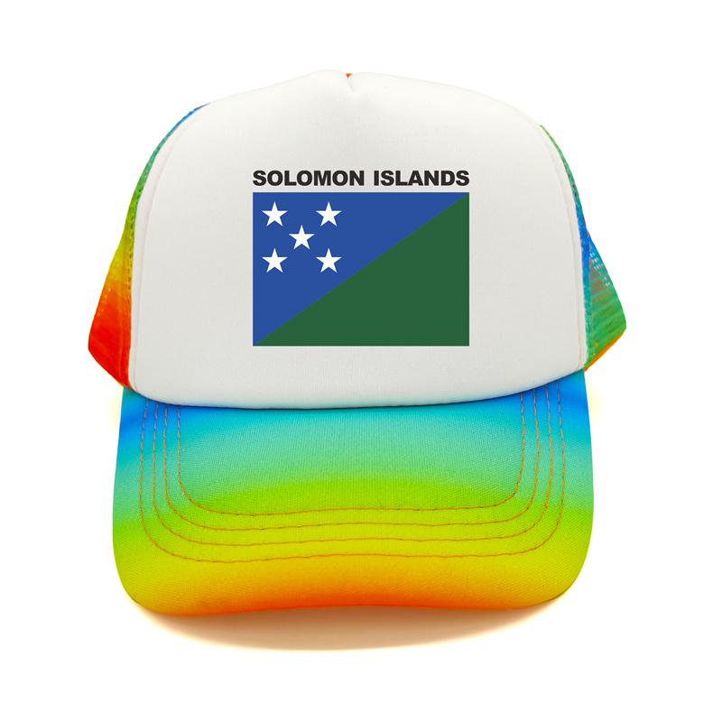 Șapcă de camioner din Insulele Solomon Pălărie de vară unisex cu drapel de țară rece Șepci de baseball Șepci de plasă unisex în aer liber