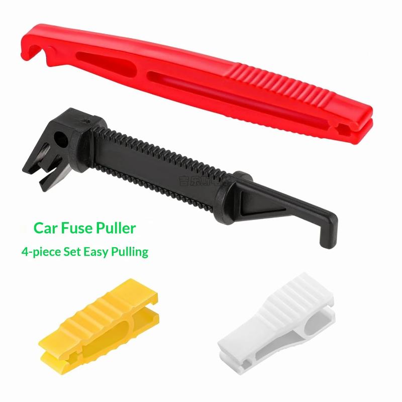 4 Peças Ferramenta de Clipe de Fusível Automotivo Extrator Removedor de Porta-Fusível Mini Fusível Para Carro Universal Remoção de Fusível Automotivo