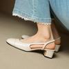 Retro Leather Sandals For Women, Single Shoes