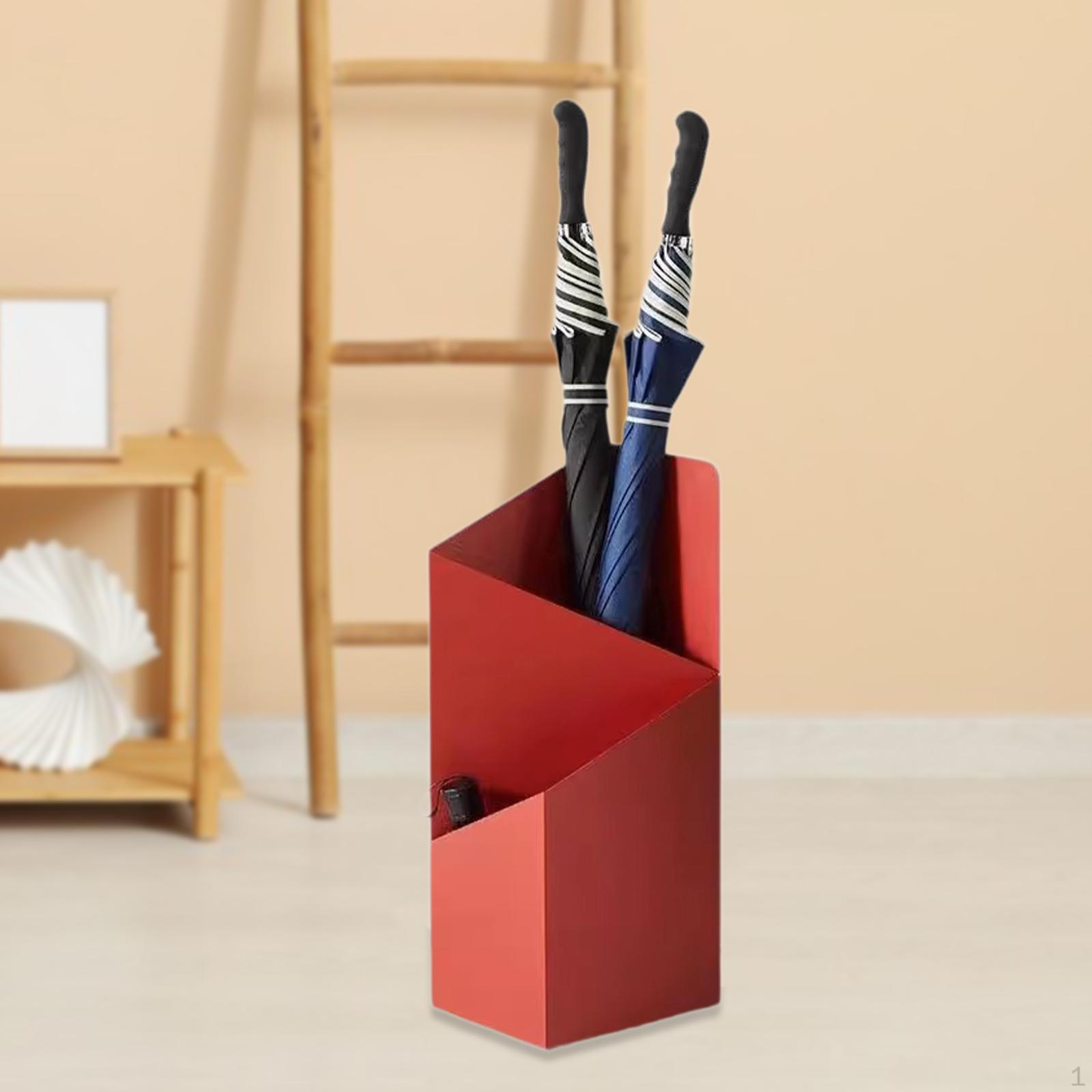 

Двухслойная подставка для зонта, декор в стиле минимализма, стеллаж для хранения красный