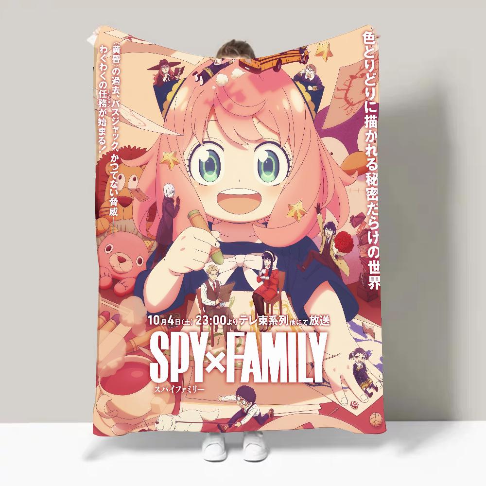 

HOT ANIME S-SPY X FAMILY Blanket Design Lightweight For Dorms, Naps, Living Room, Office,Sofa,All-Season 30x40in