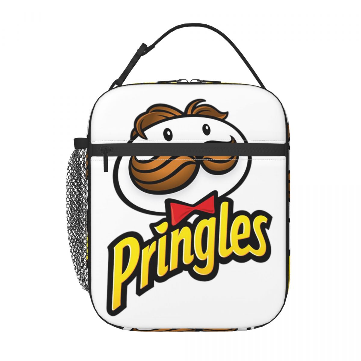 Potato Crisps Chips Pringles Print Insulated Lunch Bag for Women Kids Portable Food Boxes Thermal Lunch Box Tote One Size