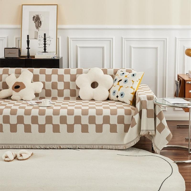 Modern Simple Chenille Sofa Cover Anti-cat Scratch Universal Four Seasons Sofa Towel Ins Style Blanket