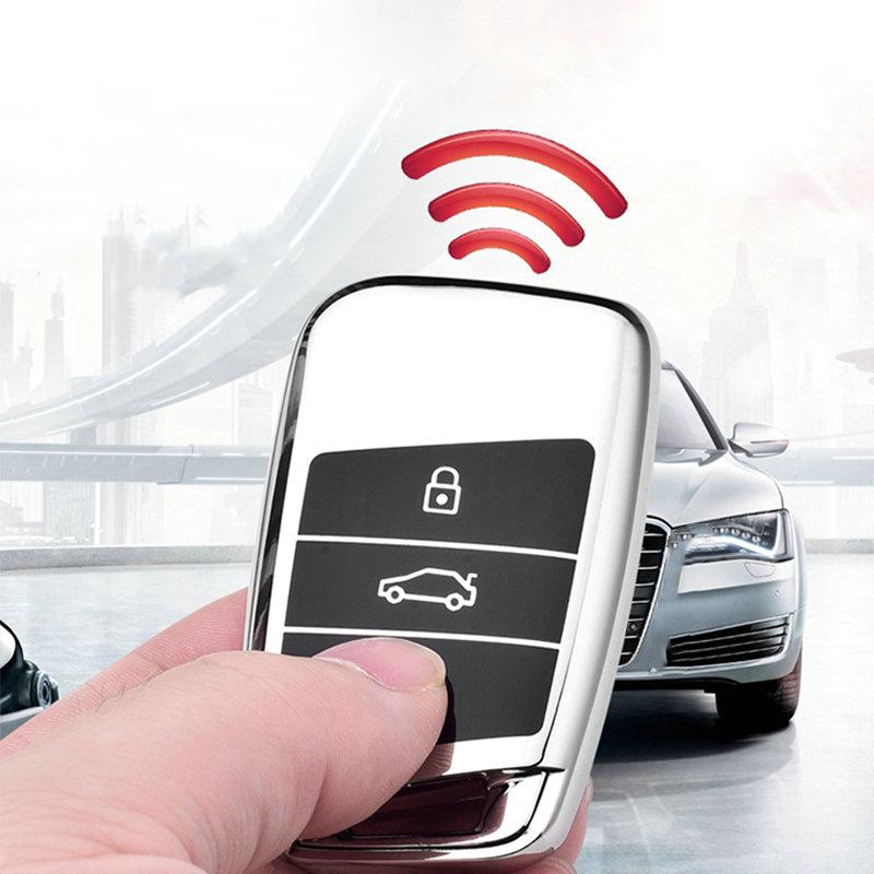 Tpu Car Key Case Cover Shell Fob For Vw Taos Tiguan Atheon Rline Polo Passat B8 For Skoda Kodiaq Octavia Fabia Karoq Seat